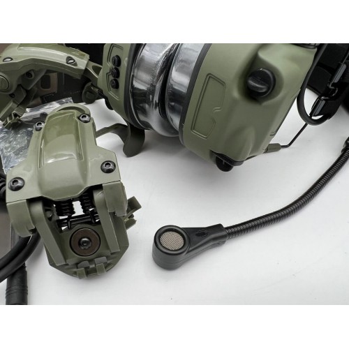 6TH GEN TACTICAL HEADSET тактическая гарнитура, звукосниматель и шумоподавление, активные в Рыбинске