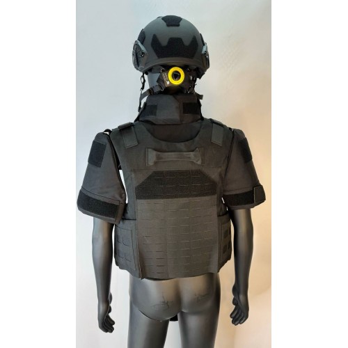Бронежилет разгрузочный UNIVERSAL ARMOR в Рыбинске (СВМПЭ + бронеплиты Бр5 класса) черный
