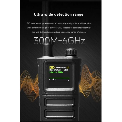 Детектор-обнаружитель дронов SKYDROID S-10 / «СОКОЛ 10» в Рыбинске портативный всенаправленный