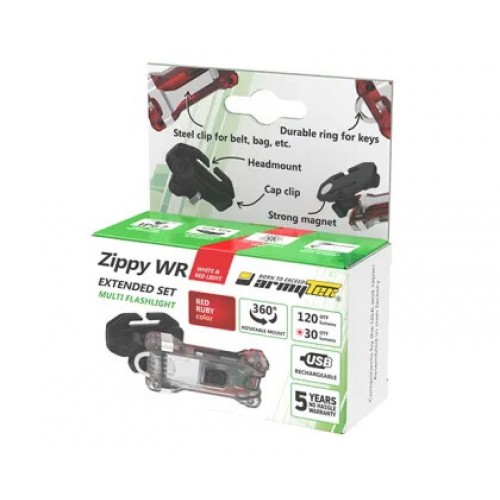 Наключный фонарь Armytek Zippy Extended Set WR (Red Ruby) в Рыбинске
